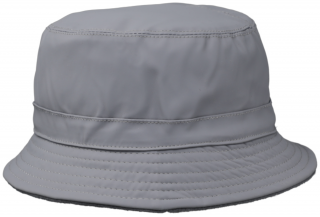 Šedý bucket hat (oboustranný) -  nepromokavý podzimní klobouk - Fiebig 1903 Velikost: 56 cm