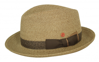 Slaměný crushable (nemačkavý) letní klobouk Fedora  - Mayser Samuel Velikost: 57 cm (M)