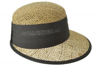 Slaměný klobouk - kšiltovka  proti slunci - Seeberger - mořská tráva Velikost: 55 cm  (S)