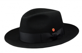 Společenský černý klobouk Mayser z králičí plsti - Atos Mayser Velikost: 61 cm (XL)