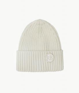 Vlněná béžová čepice Ruslan Baginskiy - Monogram-embellished Beanie Velikost: Unisize (S-XL)