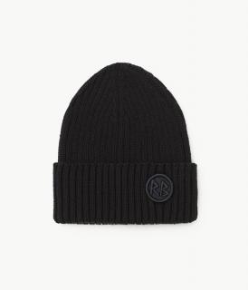 Vlněná černá čepice Ruslan Baginskiy - Monogram-embellished Beanie Velikost: Unisize (S-XL)