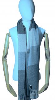 Vlněná šedá šála 75 x 180 cm Velikost: Unisize (S-XL)