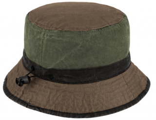Volnočasový legendární bucket hat od Fiebig 1903 - olivový - sepraná bavlna Velikost: 56 cm