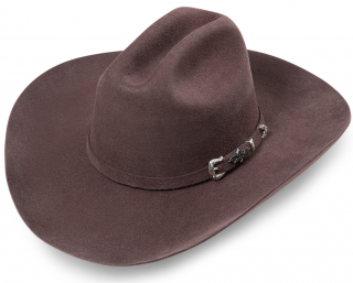 Westernový HNĚDÝ klobouk - HOUSTON Velikost: 57 cm (M)
