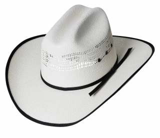 Westernový letní bílý klobouk - Ashton Velikost: 61 cm (XL)