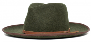 Zelený klobouk plstěný s širokou krempou - americký klobouk Goorin Bros. - kolekce Munhall Velikost: 57 cm (M)
