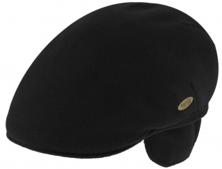 Zimní černá bekovka driver cap od Fiebig - crushable (ušní klapky) Velikost: 55 cm  (S)