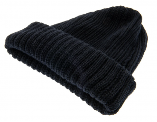Zimní modrá unisex čepice CTH Ericson -  100 % vlna - Nelson Wool Knit Velikost: Unisize (S-XL)
