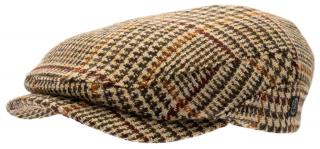 Zimní vlněná bekovka  - driver cap od CTH Ericson Lucas - Harris Tweed Glen Check Velikost: 56 cm