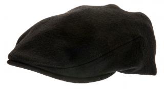 Zimní vlněná černá pánská bekovka  - driver cap od CTH Ericson edward Velikost: 61 cm (XL)