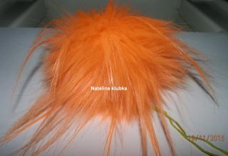 Bambule kožešinové Bobble Hat - oranžová