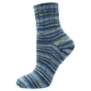BEST SOCKS 6-FACH- 7038- odstíny modrošedobílo proužky