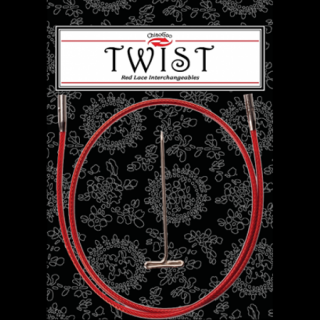 ChiaoGoo TWIST red lanko , vel. L - 93 cm dlouhé -7537-L