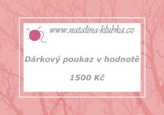 Dárkový poukaz v hodnotě 1500 Kč