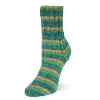 Flotte Socke 4f. Merino Forever -1344-zelená-béžová-tyrkys