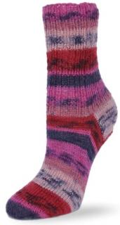 Flotte Socke 4f. Salsa 1285 staré růžovo-růžovo-červené-námořnictvo