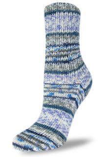 ponožková 8 nitka Flotte Socke 8f. Happy Birthday 8080 šedomodrá