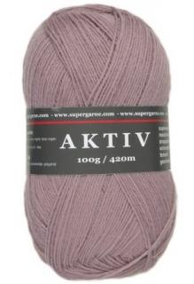 ponožková příze Aktiv 2513 - starorůžovofialková