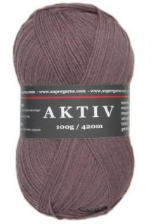 ponožková příze Aktiv 2514 - tmavá lila