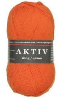 ponožková příze Aktiv 2527 - oranžová