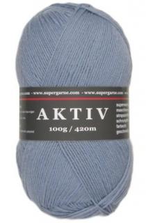 ponožková příze Aktiv 2561 Jeans modrá světlá