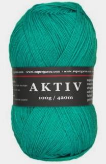 ponožková příze Aktiv 2588 - bermuda ( tmavší tyrkys)