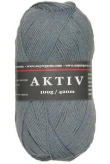 ponožková příze Aktiv 2595 - středně šedá