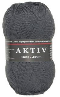 ponožková příze Aktiv 2597 - tmavě šedá