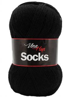 ponožková příze Socks (Vlna Hep) 6001 - černá
