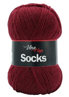 ponožková příze Socks (Vlna Hep) - 6023 - vínová (nedostupná u výrobce)
