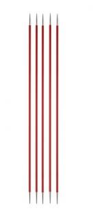 Ponožkové jehlice Knit Pro Zing Alu 15cm/2,50mm