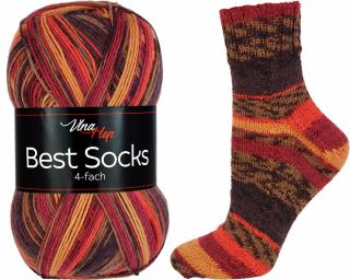 ponožkovka Best Socks 7316- oranžovohnědá podzimní (dočasně nedostupné u výrobce)