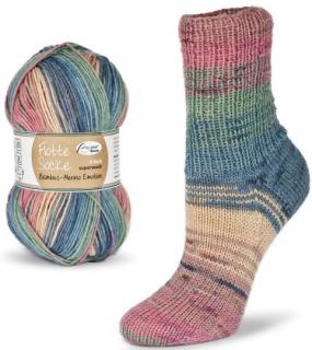 ponožkovka Rellana Flotte Socke 4f. Bambus-Merino - 1543-růžový pastel (dočasně nedostupná u výrobce)