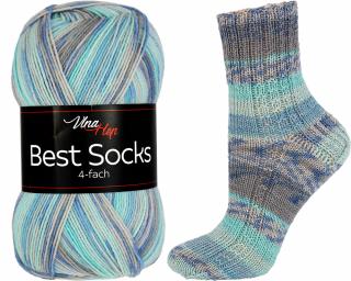 ponožkovková příze  Best Socks 7302- světlemodrošedá