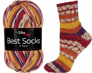 ponožkovková příze Best Socks 7328 barevná (dočasně nedostupné u výrobce)