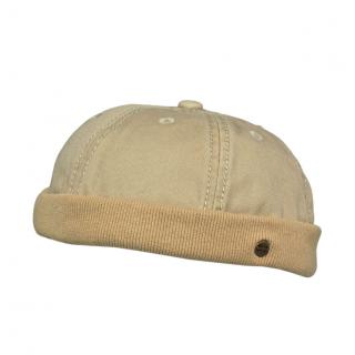 Béžová bavlněná čepice Docker Cap Ba-38150485-700 s regulací velikosti