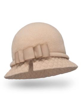 Béžový dámský klobouk BUCKET W-0480/284