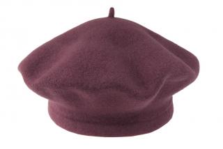 Bordó baret FLORA 100% vlna WOOLMARK W-baret/802 (M)