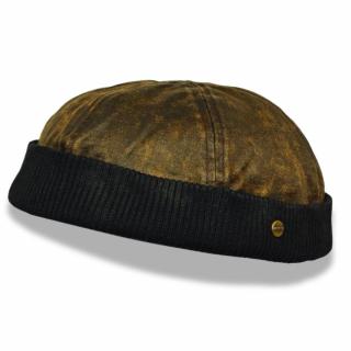 Čepice Docker Cap z Eko-kůže hnědá Ba-38150159-900