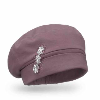 Dámská bavlněná čepice Krumlovanka  W-0850/890 starorůžová