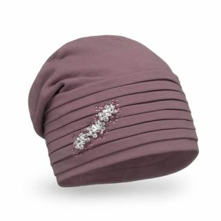 Dámská bavlněná čepice Krumlovanka  W-0852/890 starorůžová
