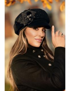 Dámská čepice s kšiltem W-0350/018 černá