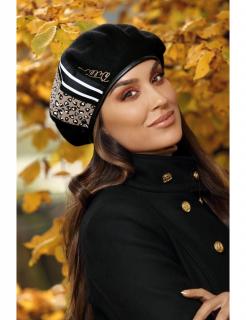 Dámský baret W-0438/018 černý