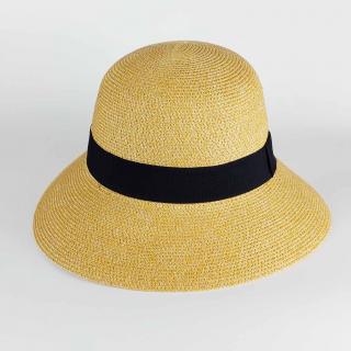 Dámský letní nemačkavý klobouk Cloche P-12628 více barev VYBERTE BAREVNOU VARIANTU: béžová
