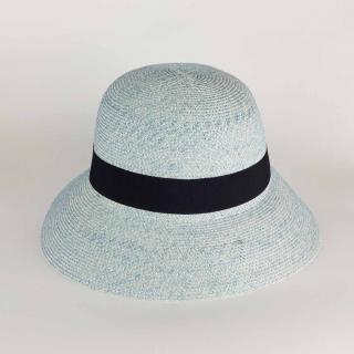 Dámský letní nemačkavý klobouk Cloche P-12628 více barev VYBERTE BAREVNOU VARIANTU: světle modrá