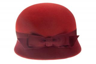 Dámský plstěný klobouk TONAK 53332/17 cihlově červený Q 1016 VELIKOST: 56