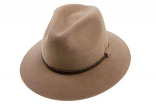 Dámský plstěný klobouk TONAK Fedora Stretti Eko 21144/17 hnědý P9470 VELIKOST: 54