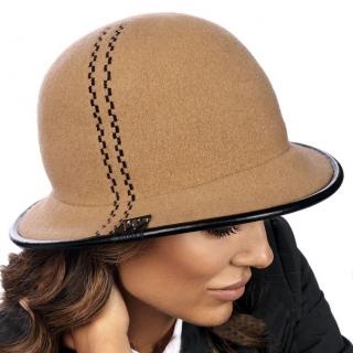 Dámský vlněný klobouk W-0174/499 tmavě béžový BAREVNÉ VARIANTY: béžová