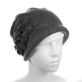 Dámský zimní čepice W-0055/693 antracitová